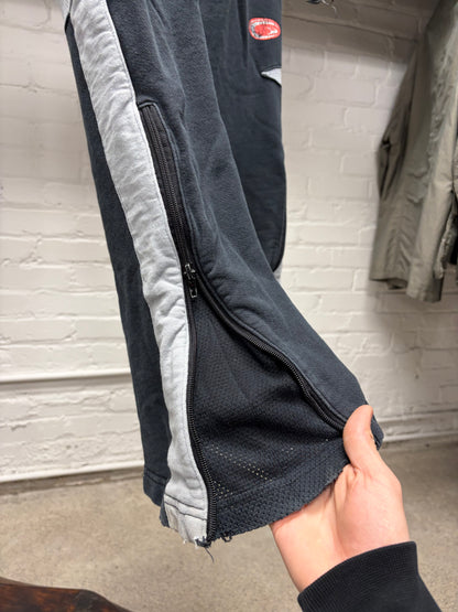 Greg Ross Striped Grey/Black Drawstring Sweatpants