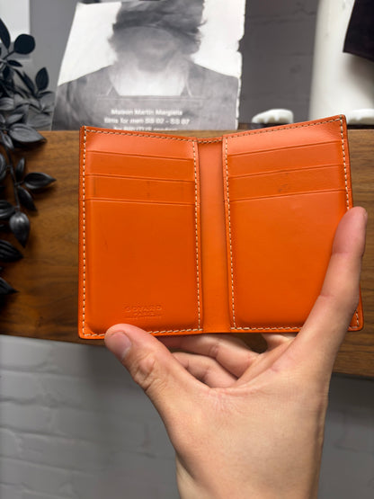 Goyard ‘Goyardine’ Orange Monogram Bifold Wallet