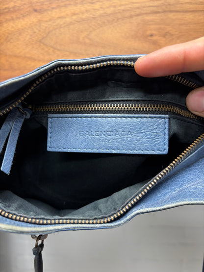 Balenciaga ‘Hip Motocross’ Classic Blue Crossbody Side Bag