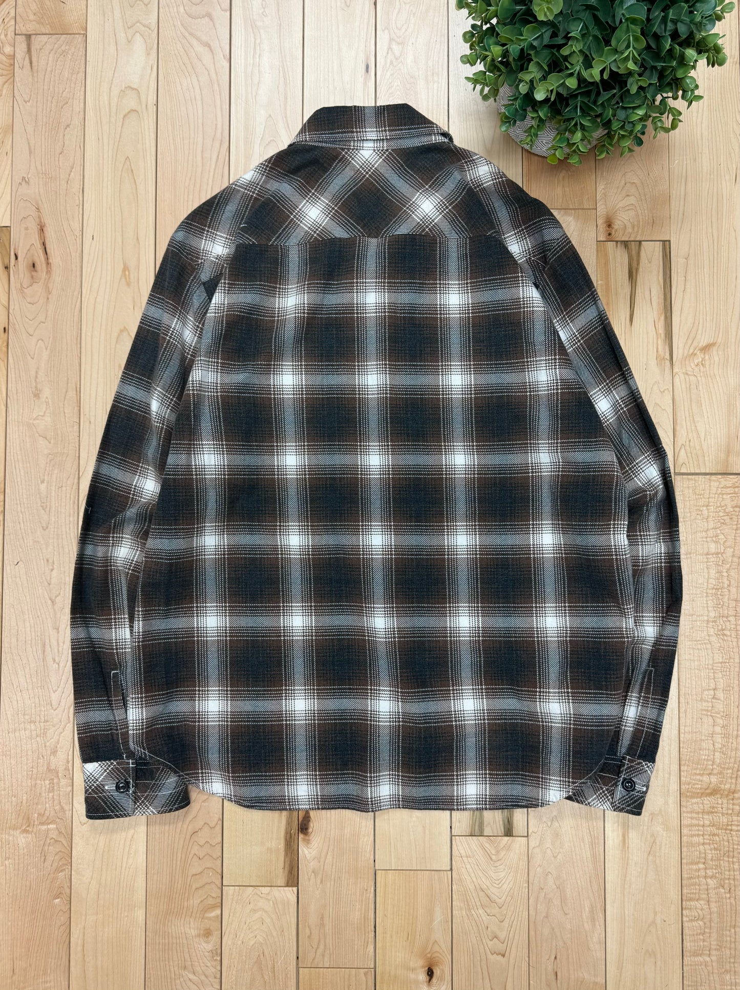 Number (N)ine ‘Shadow Plaid’ Brown/Black Flannel