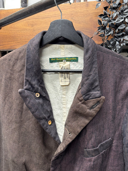 Paul Harnden Shoemaker Patchwork Fade Dyed Linen/Cotton Blazer