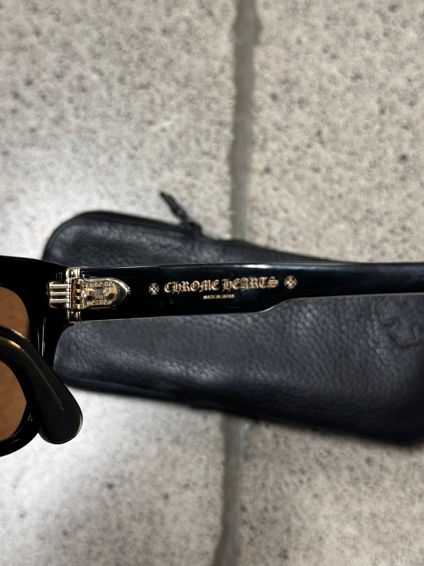 Chrome Hearts ‘MIDIXATHRILL I’ 18 Karat Gold Sunglasses