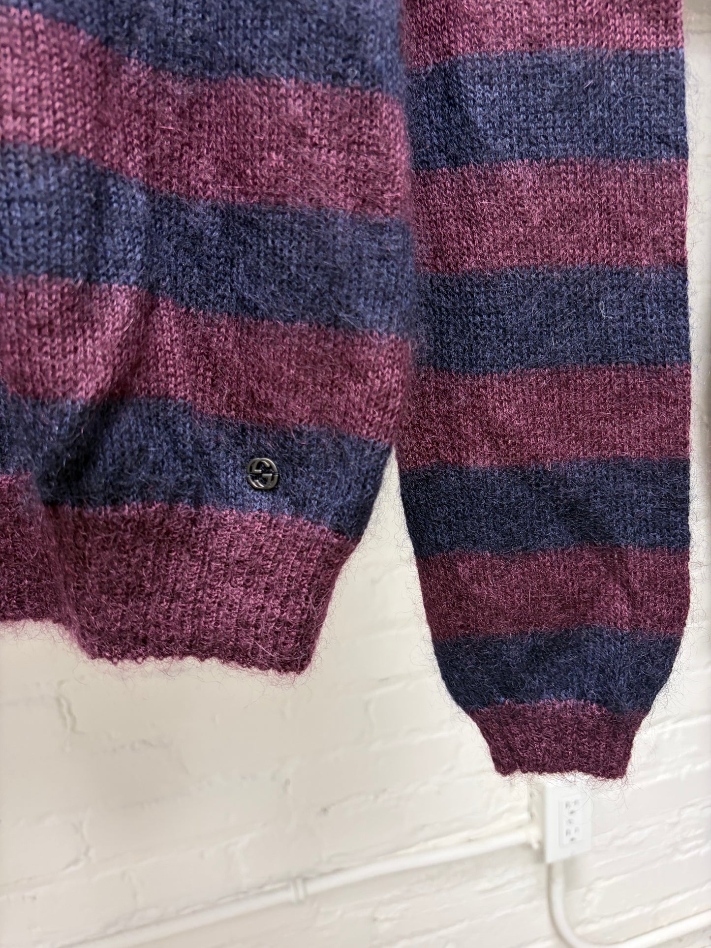 Gucci Silk/Mohair ‘Freddy Krueger’ Striped Knit Sweater