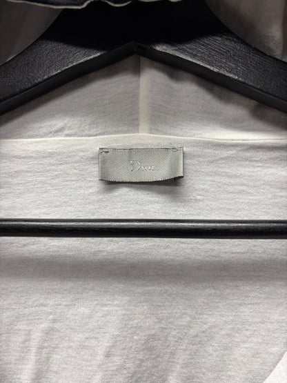 Dior Homme Low Collar Layered Cotton Hoodie