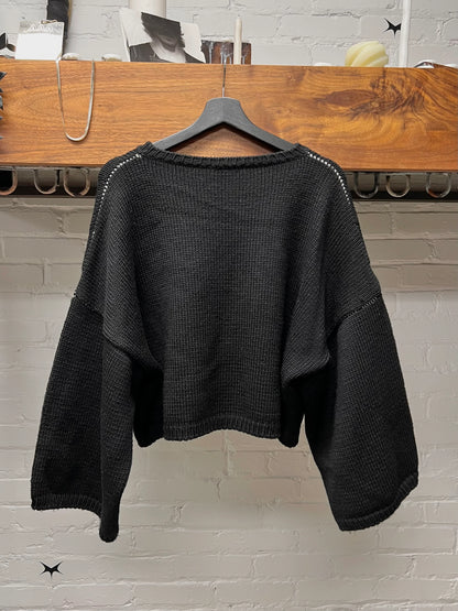 AW2017 Raf Simons ‘I Love Ny’ Drop Shoulder Oversized Knit Sweater