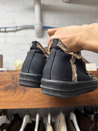 Rick Owens Limited Edition Distressed ‘Ramones’ Black/Brown Trim