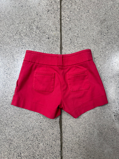 SS2009 Gucci Red Denim Mini Shorts
