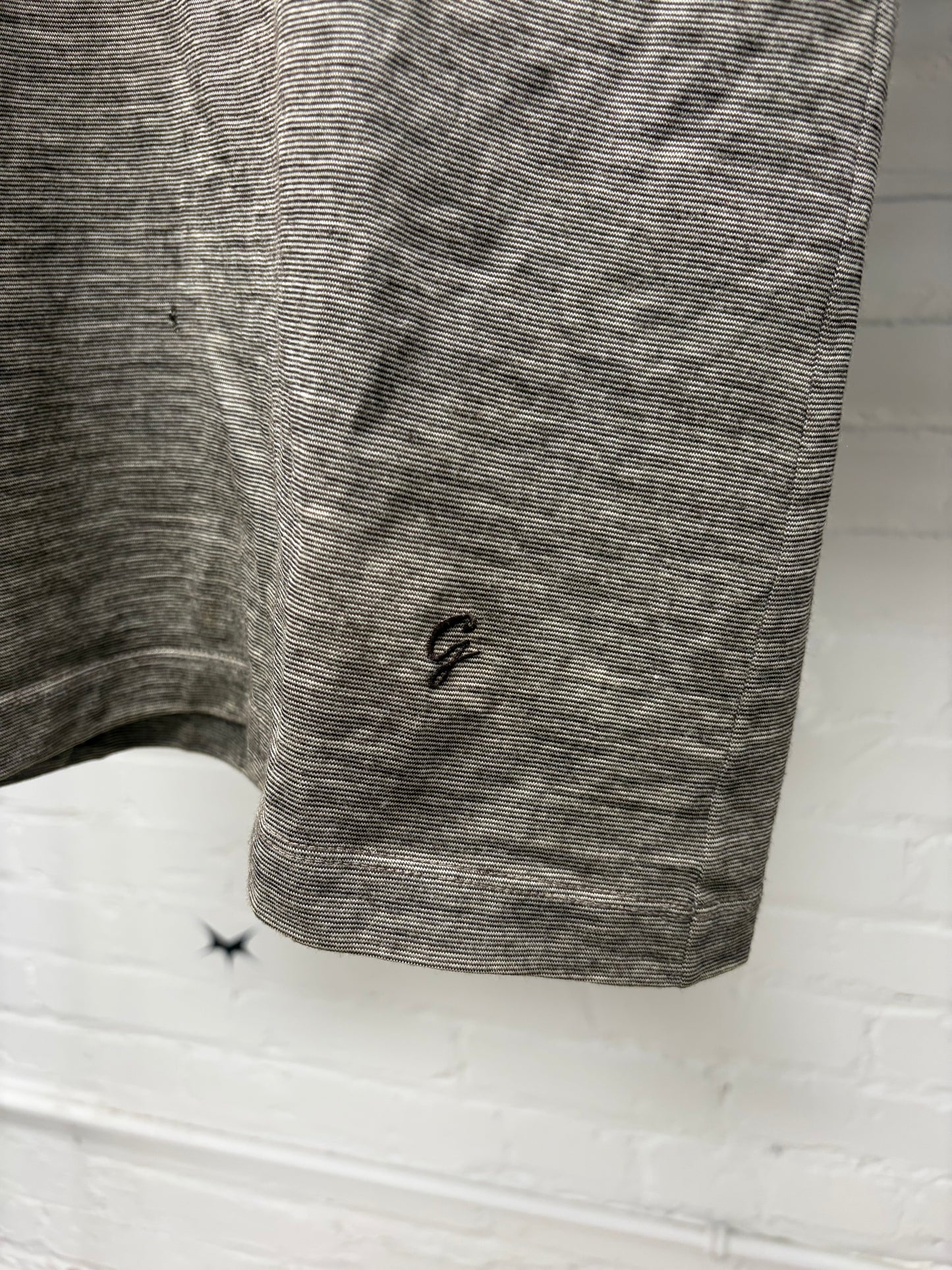 Vintage Gucci 70s Style ‘G’ Embroidered Logo Piqué Polo