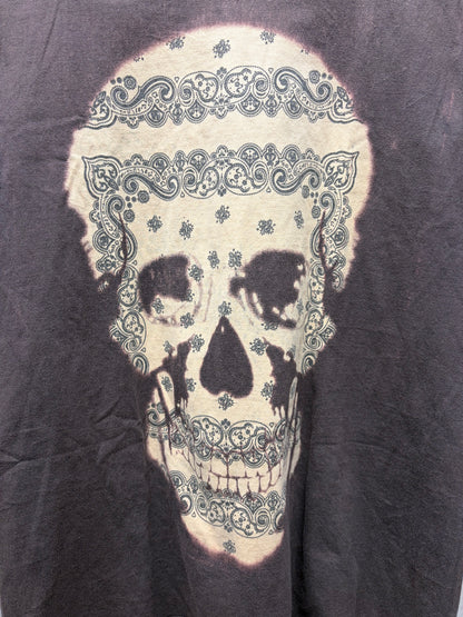 AW2007 Number (N)ine Re-Edition ‘Love God Murder’ Paisley Skull Graphic T-Shirt
