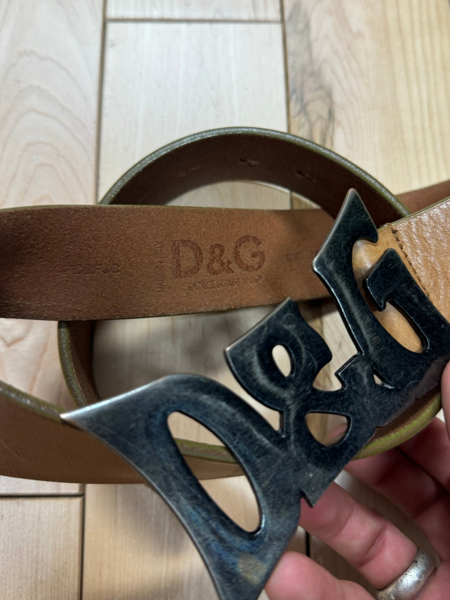 Dolce & Gabbana Butterfly Logo Belt