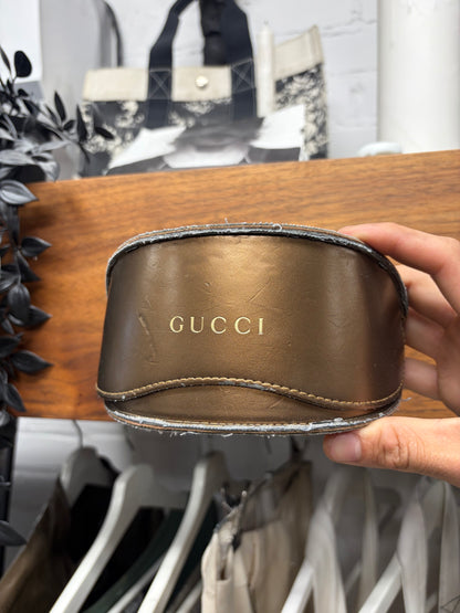 Gucci Translucent Pink ‘Horsebit’ Rounded Shape Sunglasses