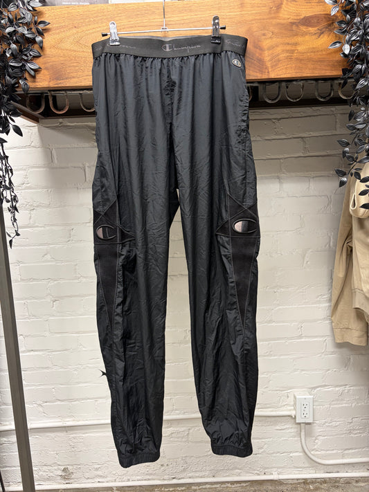 Rick Owens x Champion ‘Pentagram’ Black Nylon Track Pants