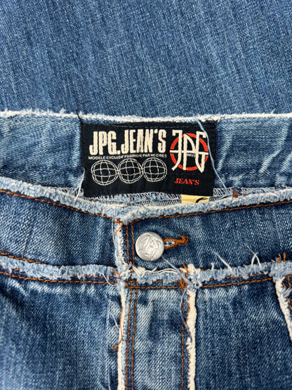 Vintage Jean Paul Gaultier ‘Raw Finish’ Blue Bootcut Flared Denim