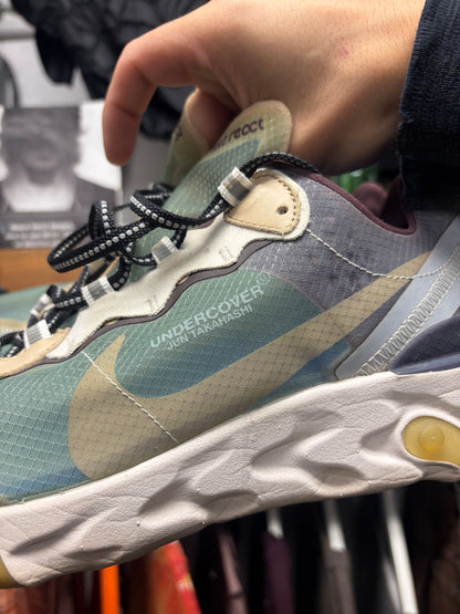 Undercover x Nike ‘React Element 87’ Green Mist Low Top Sneakers
