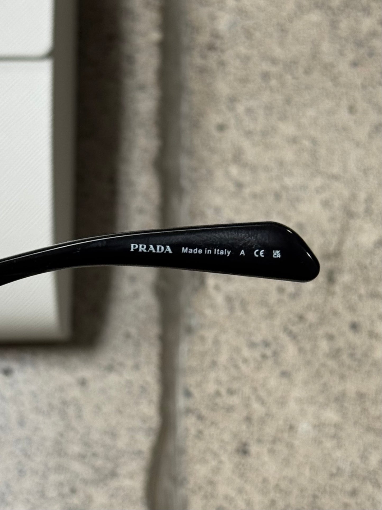 SS2024 Prada Futuristic Wire Frame Half Rim Sunglasses