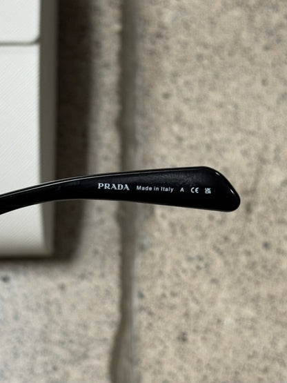 SS2024 Prada Futuristic Wire Frame Half Rim Sunglasses