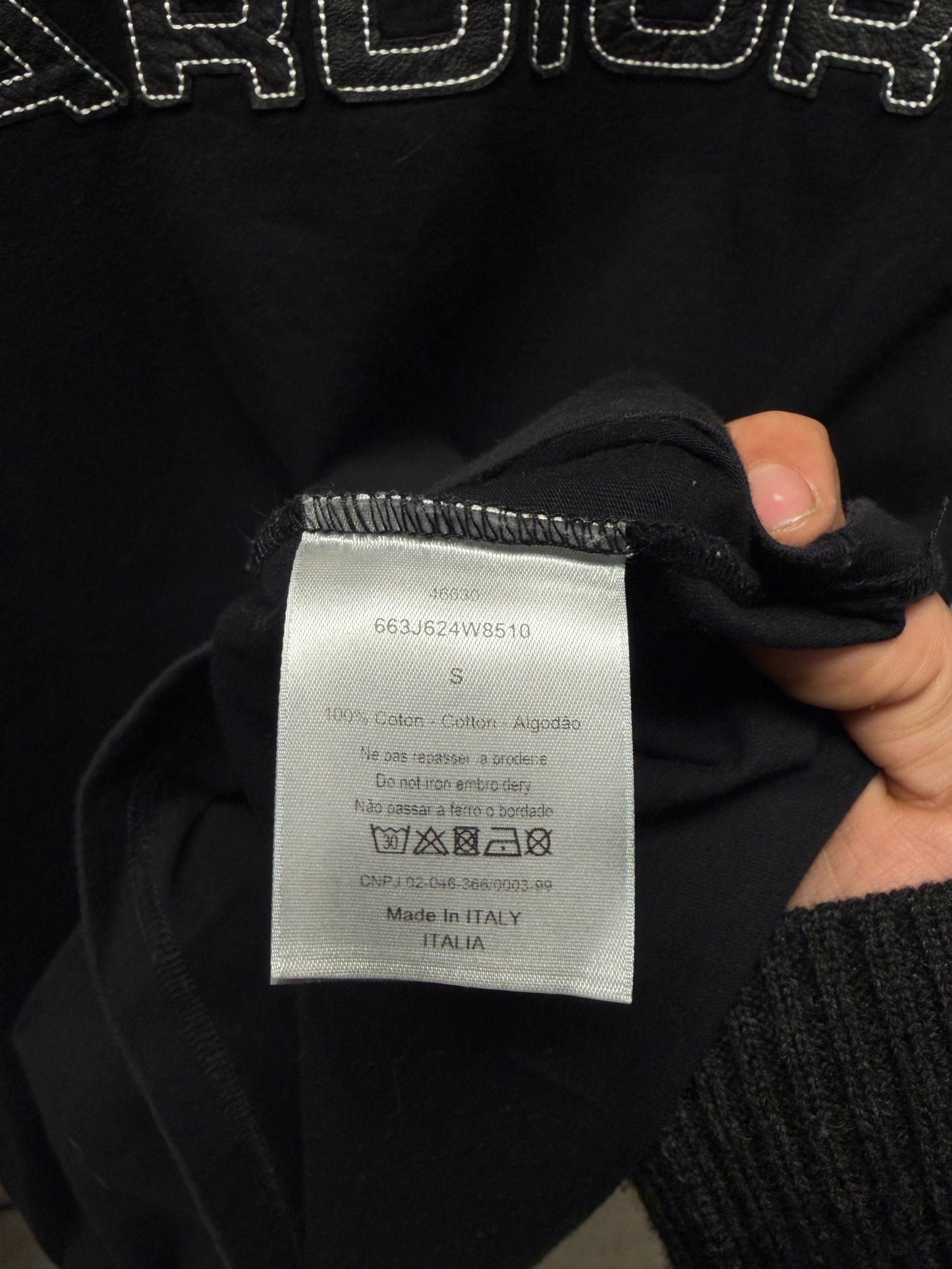 Dior Homme ‘Hardior’ Black Slogan T-Shirt