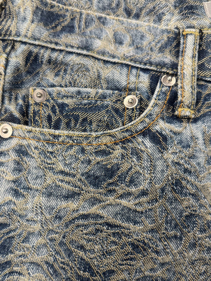 SS2007 Issey Miyake ‘Rose’ Jacquard Embroidered Denim