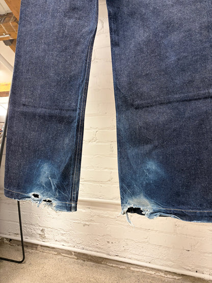 Rick Owens Japanese 16oz ‘Double Knee Geth Cut’ Indigo Denim