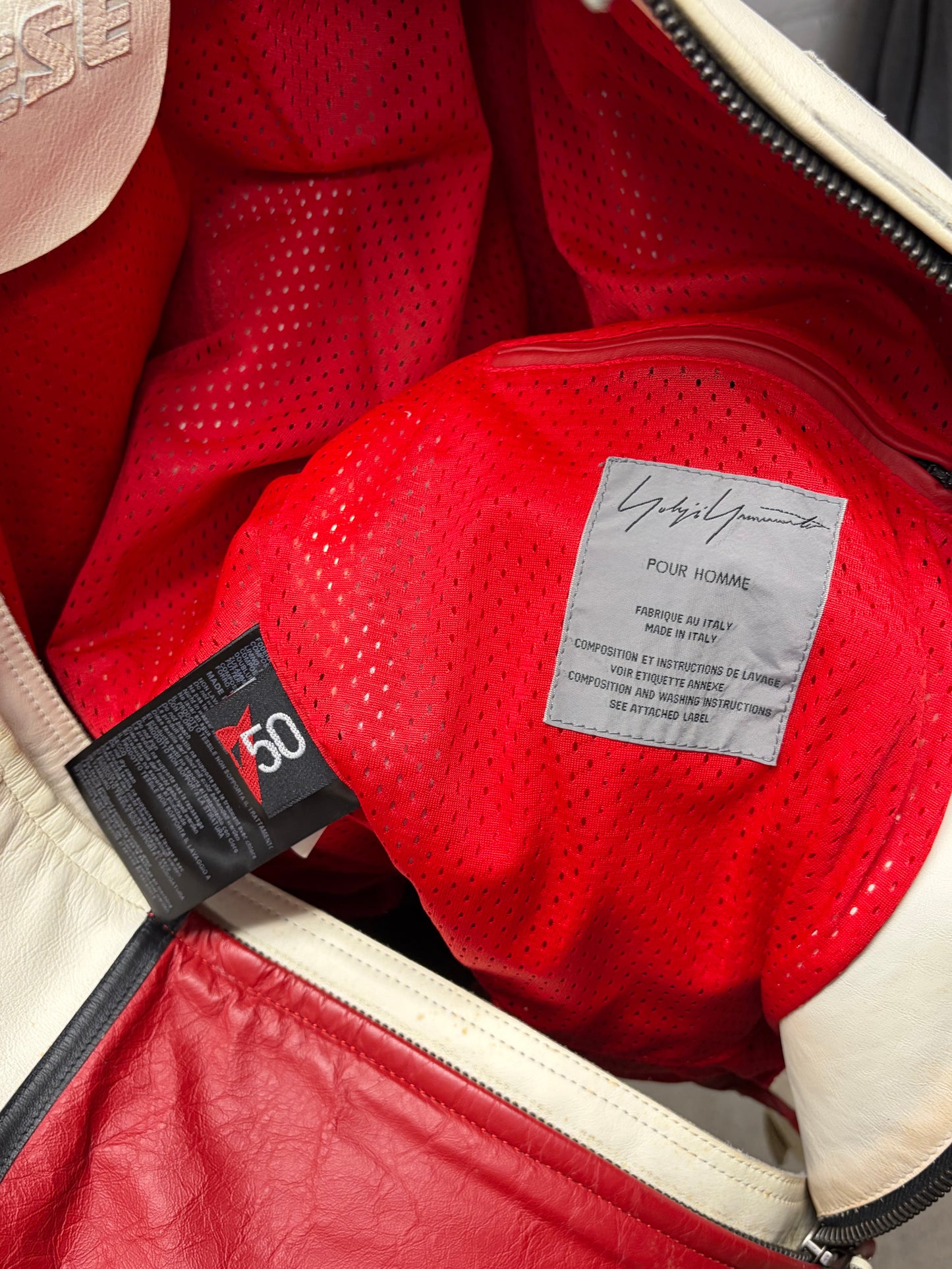 AW2004 Yohji Yamamoto x Dainese Leather ‘Riders’ Motorcycle Jacket