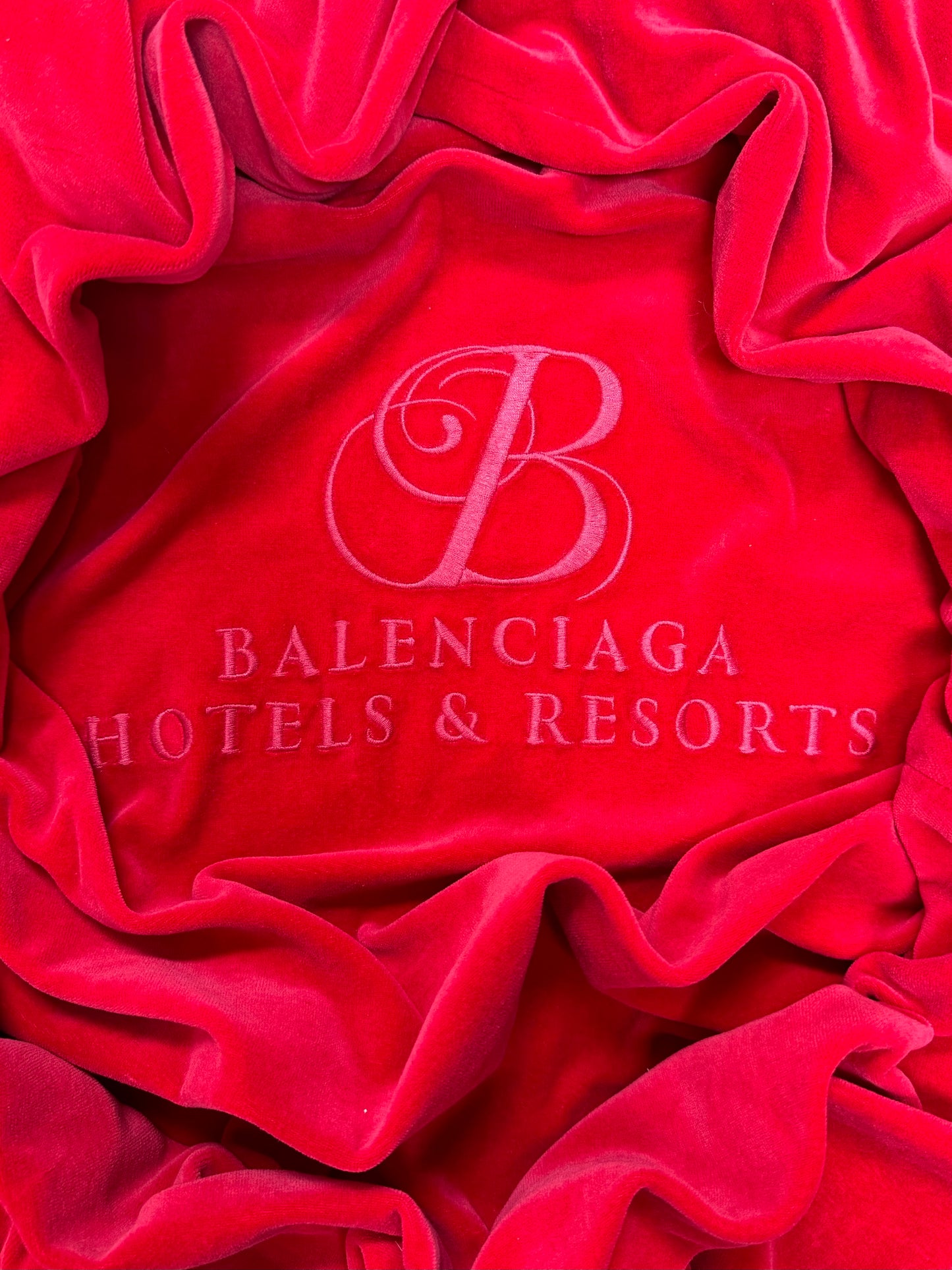 SS2021 Balenciaga ‘Hotels & Resorts’ Velour Track Jacket