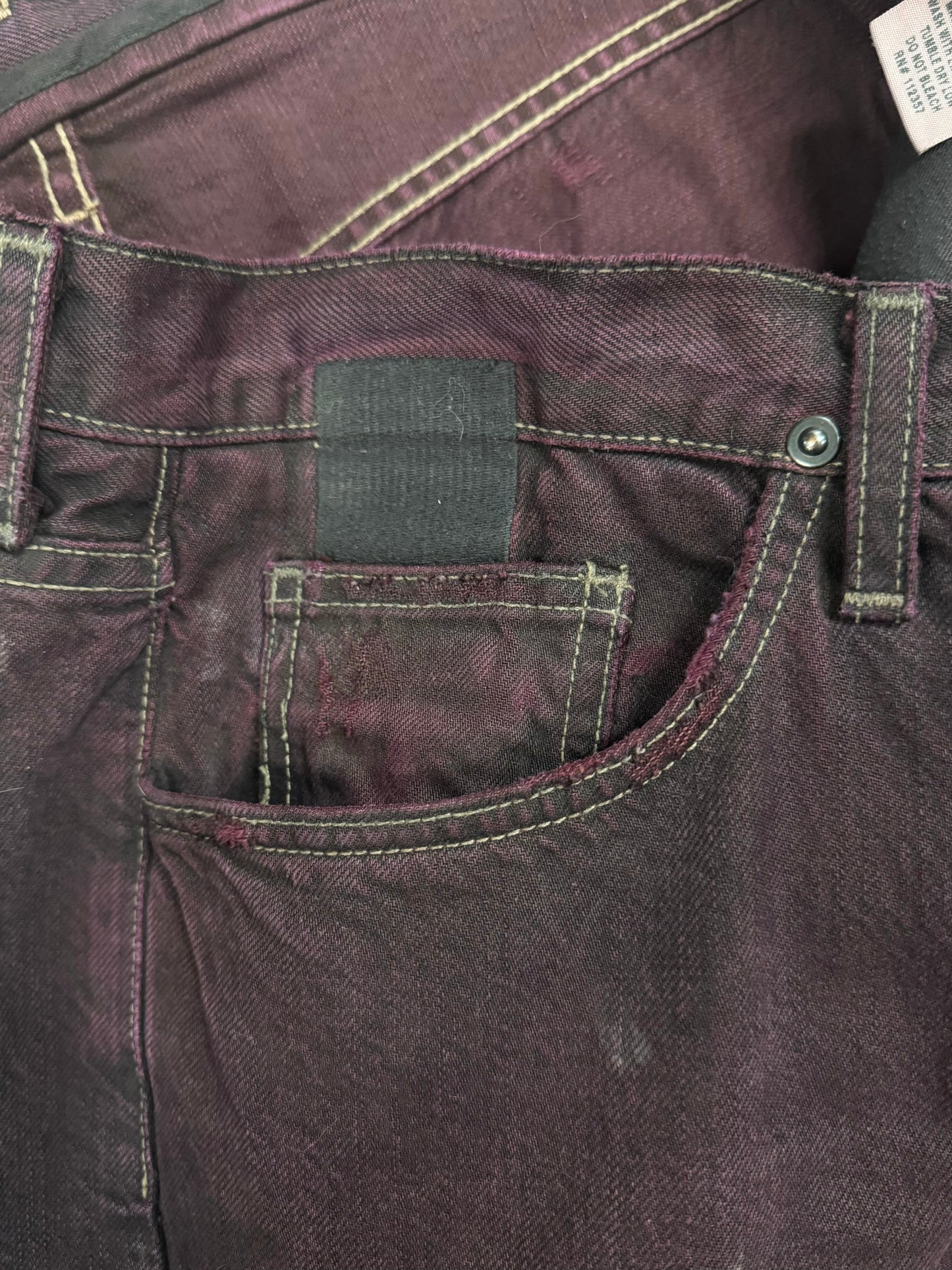 Rick Owens ‘Slab’ Eggplant Dyed Bootcut Denim