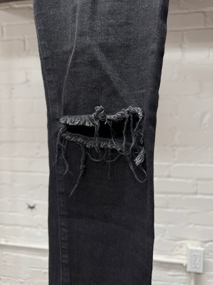 2015 Saint Laurent by Hedi Slimane ‘D02’ Distressed Knee Blowout Skinny Denim