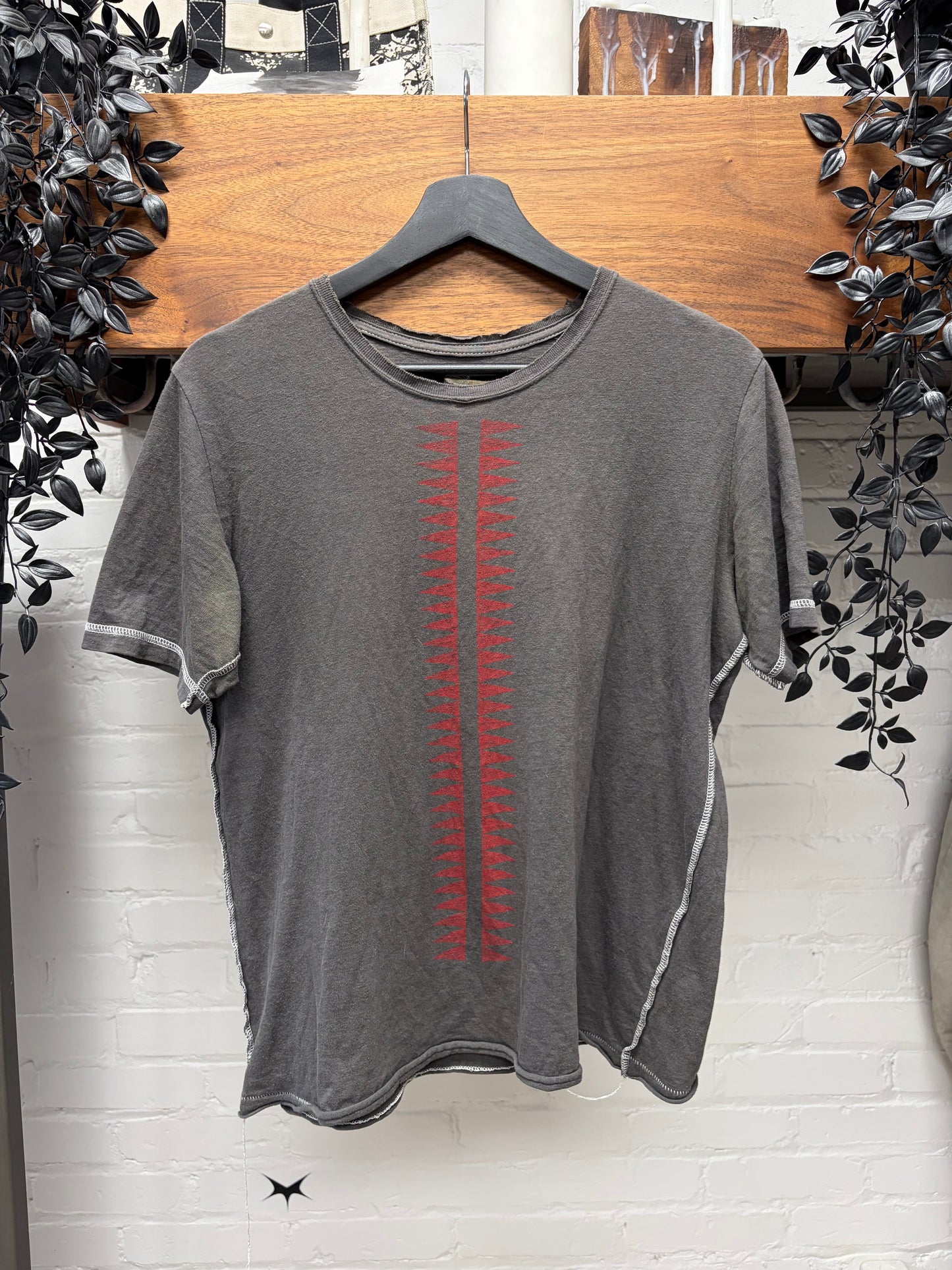 SS2003 Undercover ‘Scab’ Faded Grey Giz Print T-Shirt
