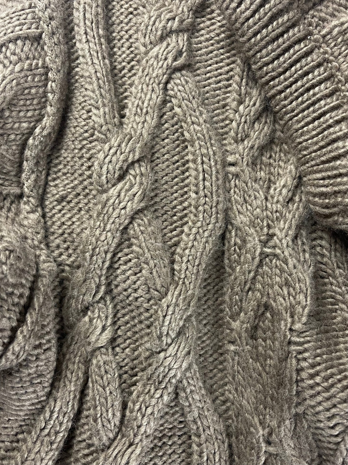 Undercover x GU Brown Cable Knit Sweater