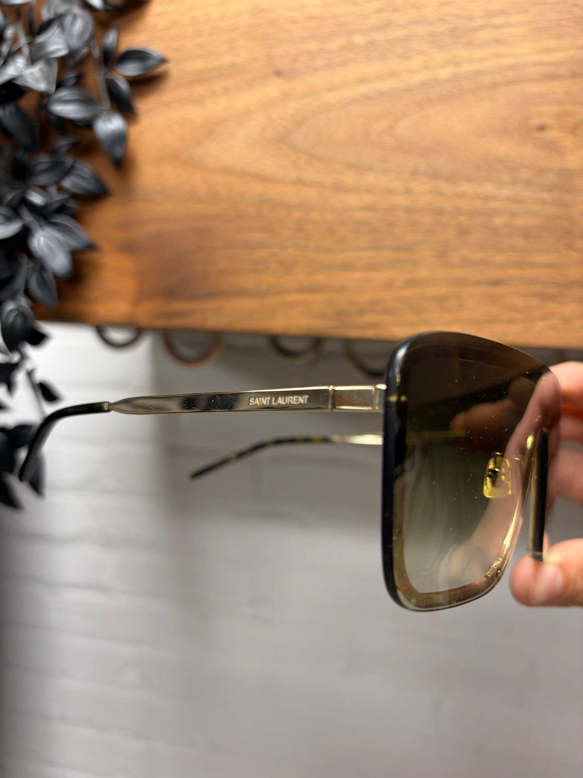 Saint Laurent ‘SL 364 Mask’ Aviator Sunglasses