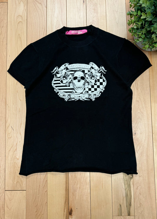 AW2002 Junya Watanabe ‘Daytona Racing’ Skull Knit T-Shirt