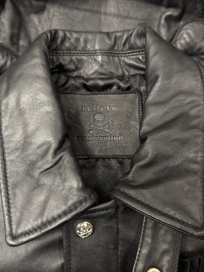 Mastermind Japan Embossed ‘Skull Logo’ Calfskin Leather Jacket