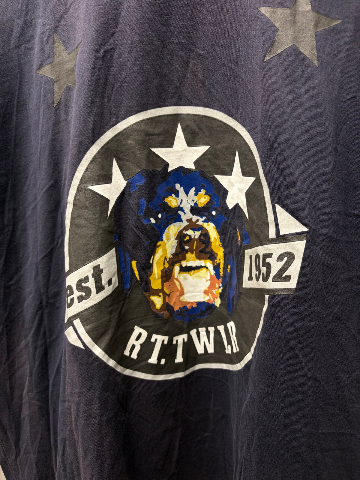 Givenchy by Ricardo Tisci ‘Cute Rottweiler’ Star Crest Black Graphic T-Shirt