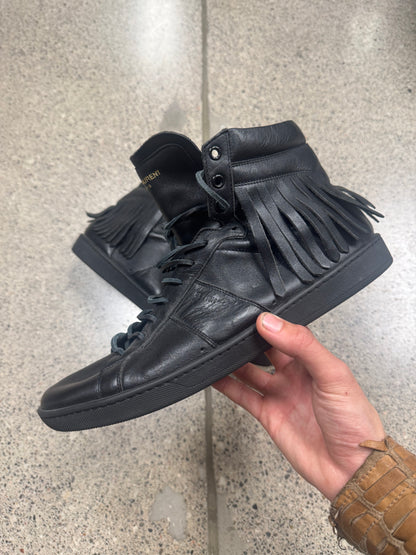 Saint Laurent SL/18 ‘Fringe’ Leather Sneakers