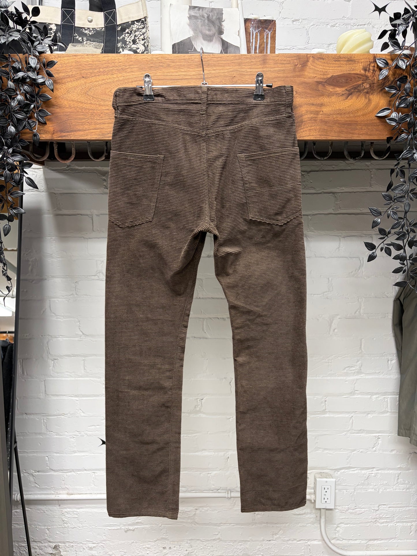 AW2005 Undercover ‘Arts & Crafts’ Faded Brown Corduroy Denim
