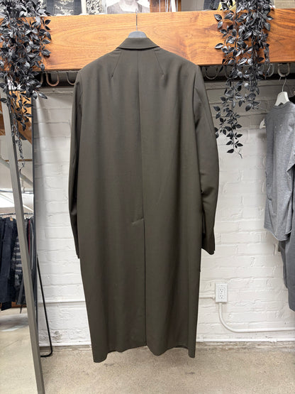 SS2020 Rick Owens ‘Tecuatl’ Uxmal Lined Brown ‘Moreau’ Coat