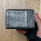 Balenciaga Trifold Papier Brushed Silver Compact Wallet