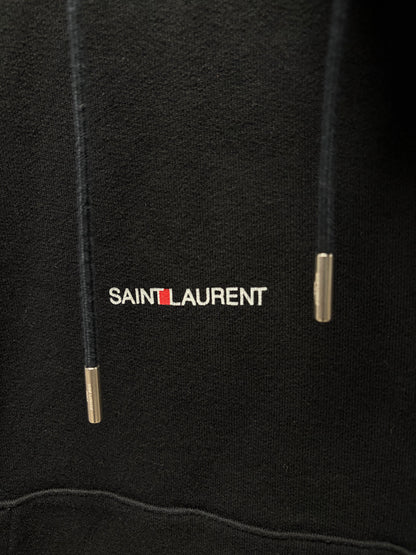 2020 Saint Laurent Black Classic ‘Box Logo’ Minimal Hoodie