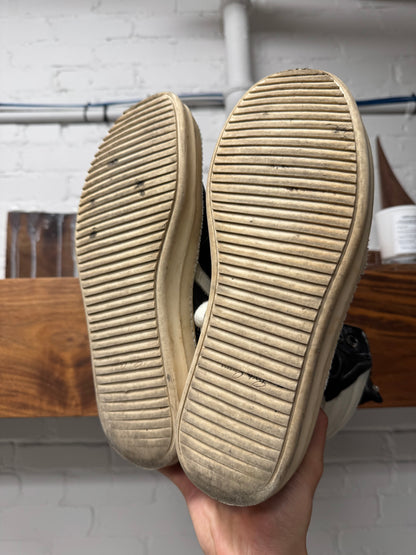 Chrome Hearts x Rick Owens Geobasket Black/White Leather High Top Sneakers