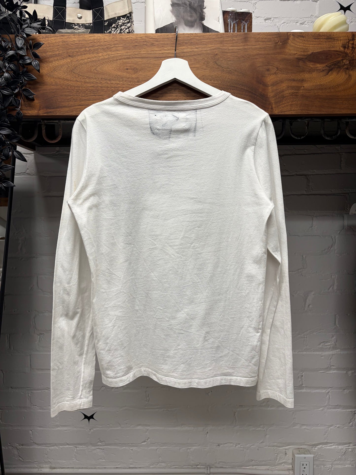 SS2005 Maison Martin Margiela Trompe L’œil ‘Vest & Scarf’ Long Sleeve Shirt