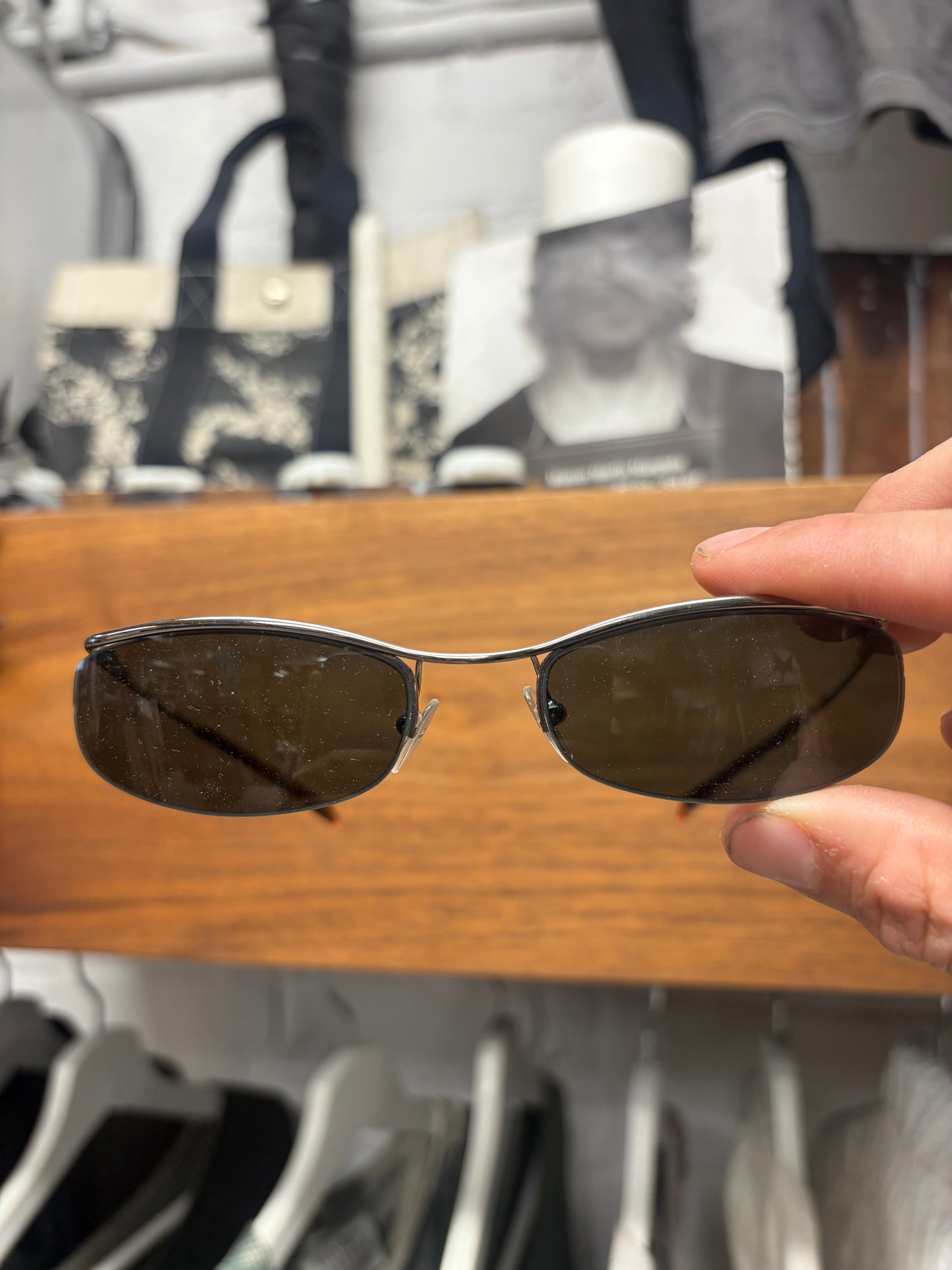 Vintage Gucci ‘Half Rim’ Oval Shape Sunglasses