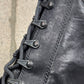 SS2012 Ann Demeulemeester Black Calfskin Leather Combat Boots