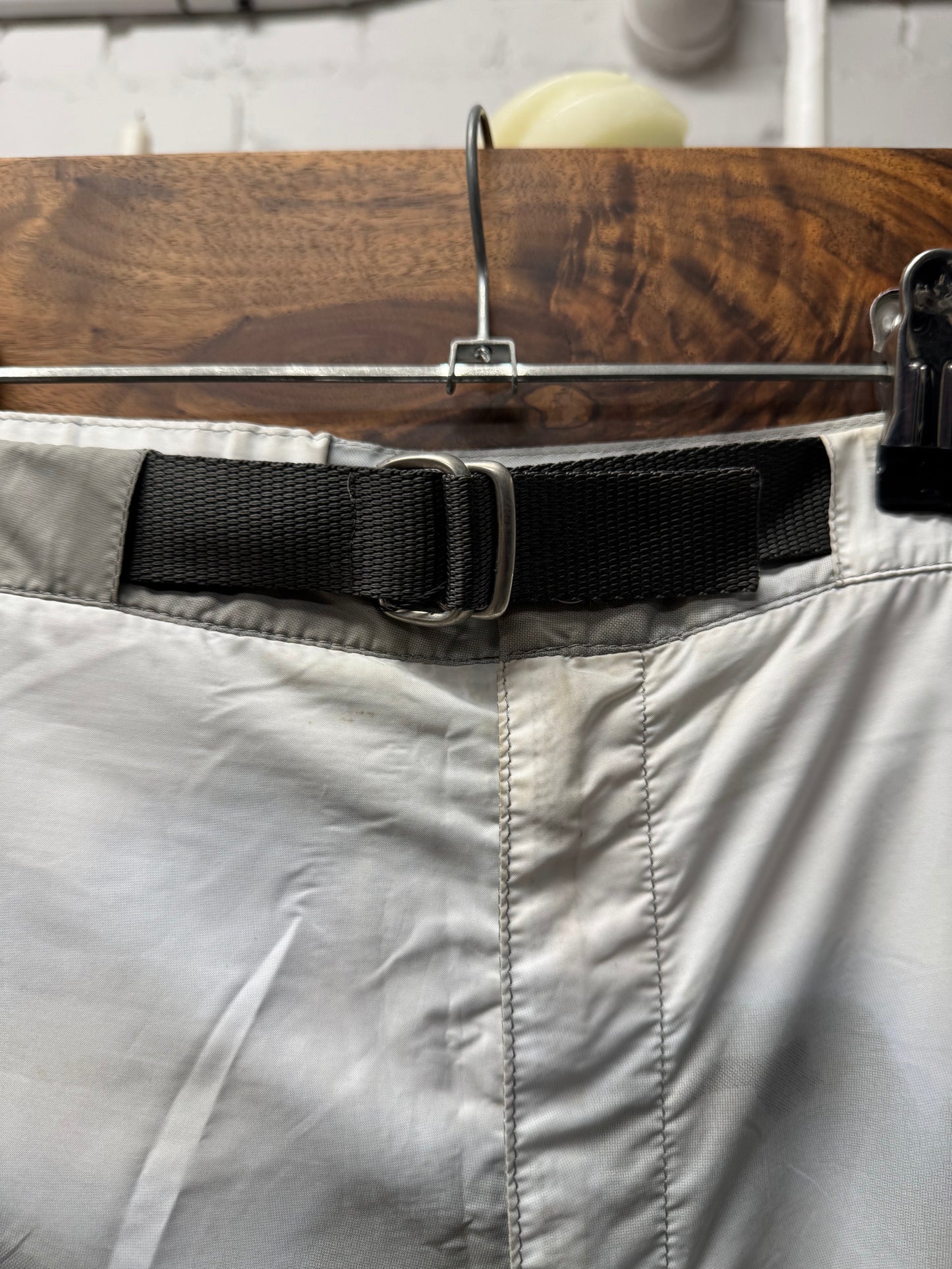 Prada Sport Convertible Gabardine Shell Shorts