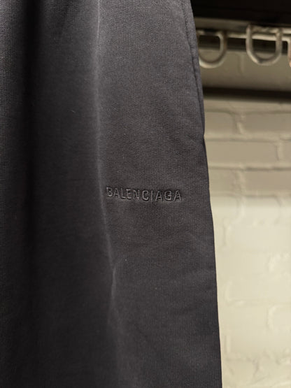 2023 Balenciaga Basic Logo Black Sweatpants