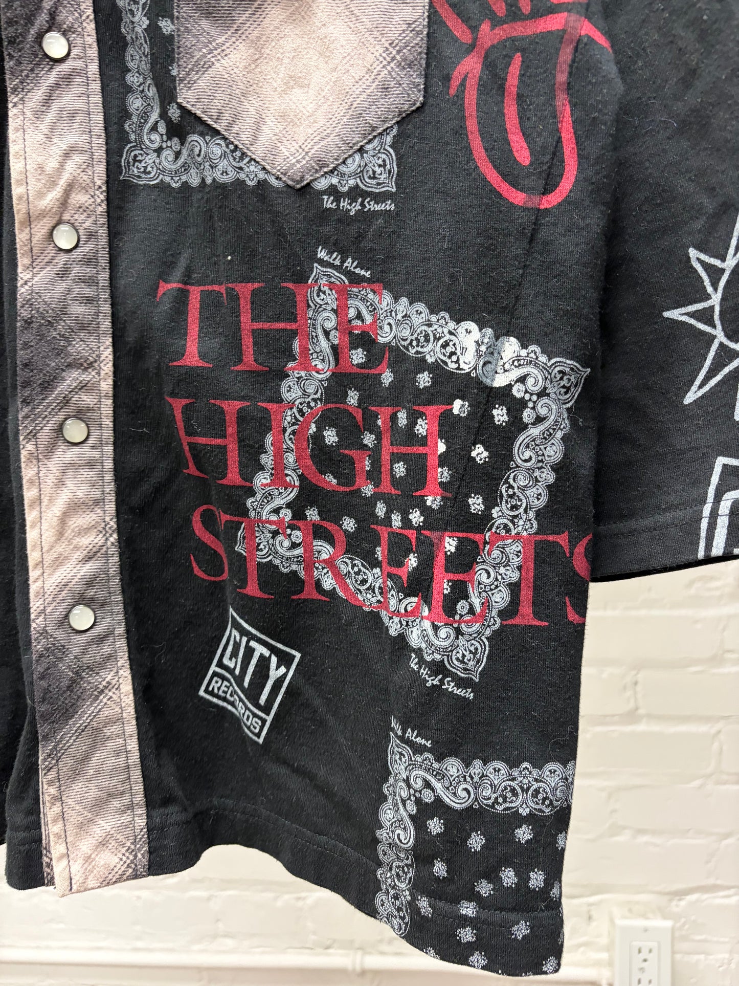 AW2005 Number (N)ine ‘The High Streets’ Reconstructed Thermal Hooded Flannel