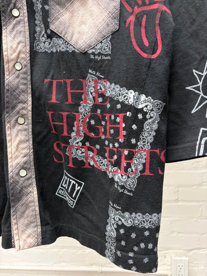 AW2005 Number (N)ine ‘The High Streets’ Reconstructed Thermal Hooded Flannel