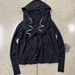 Rick Owens DRKSHDW ‘Wrap’ Black Drawstring Hoodie