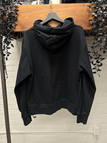 Yohji Yamamoto Y-3 Black ‘Spell Out’ Logo Hoodie