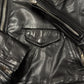 SS2015 Rick Owens ‘Stooges’ Black Calfskin Leather Biker Jacket