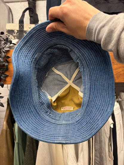 Kapital ‘Old Man & The Sea’ Blue Denim Bucket Hat